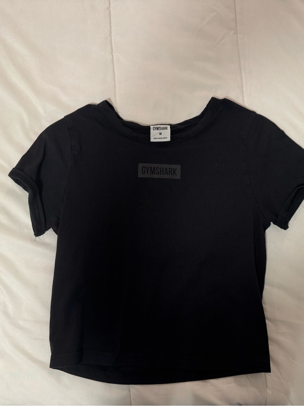 Gymshark Black Crop Top